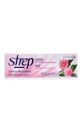 STREP-Крем для депиляции тела Strep Crystal с маслом камелии и витамином Е 150 мл-8002340009318-