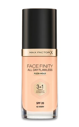 MAX FACTOR-Основание для лица Mf facefinity all day flawless 3 in 1 тонн 42 Ivory Beige 30 мл-3616303999360-