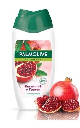 PALMOLIVE-Гель-крем для душа Palmolive Натурель Витамин В и Гранат 250 мл-8718951301016-