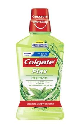 COLGATE-Ополаскиватель для полости рта Colgate Plax Свежесть чая Антибактериальная защита 500 мл-8718951006188-