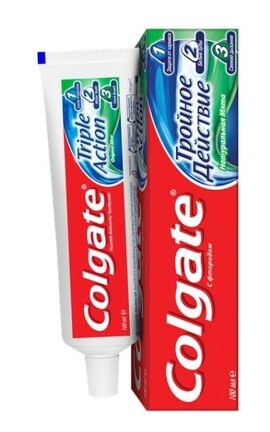 COLGATE-Комплексна зубна паста Colgate Потрійна дія Натуральна м'ята 100 мл-7891024132074-