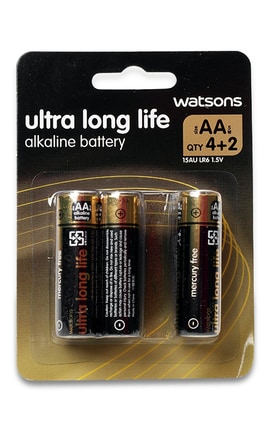 WATSONS-Батарейки Watsons Ultra long life AА 6 шт-9580255151128-
