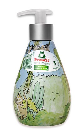 FROSCH-Мыло жидкое детское Frosch Kids Sensitive Soap 300 мл-4001499116858-