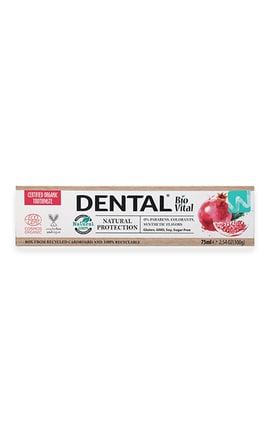 DENTAL BIO VITAL-Зубная паста Dental Bio Vital Natural Protection Гранат 75 мл-3800038930341-