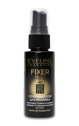 EVELINE-Фиксатор для макияжа Eveline Cosmetics Fixer Mist HD 1шт-5903416013891-