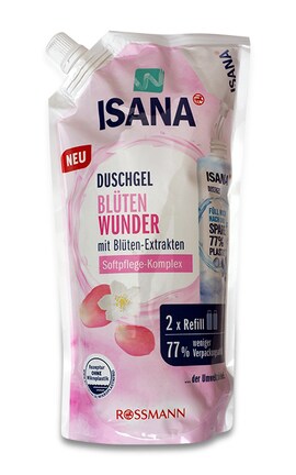 ISANA-Гель для душа Isana Floral с экстрактами цветов 600 мл.-4305615751559-