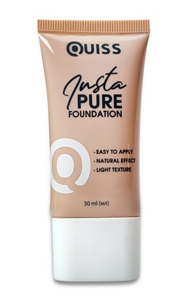 QUISS-Тональний крем для обличчя Insta pure foundat 02 30 мл-4823097122532-