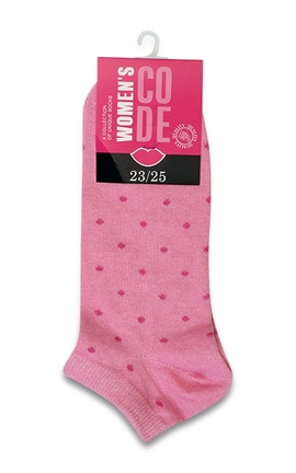 WOMEN'S CODE-Шкарпедки жіночі Women's Code розмір 23-25 Рожеві 1 шт-9210000071103-