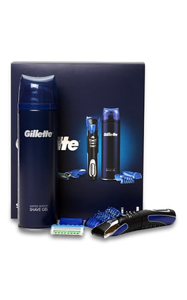 GILLETTE-Подарунковий набір Gillette Fusion 5 ProGlide Styler Електричній стайлер Гель для гоління Ultra sensitive 1 шт-7702018548972-