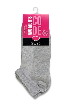 WOMEN'S CODE-Шкарпетки жіночі Women`s Code розмір 23-25 Сірі 1 шт-9210000071141-