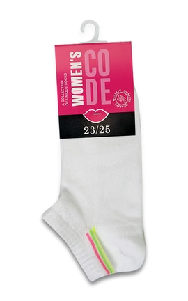 WOMEN'S CODE-Носки женские Women`s Code размер 23-25 ​​Белые 1 шт-9210000071127-