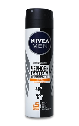 NIVEA-Спрей-антиперспирант для тела Nivea Черное и Белое Невидимый Extra 150 мл-4006000026657-
