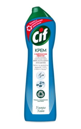 CIF-Крем для чистки Cif Ультра Уайт 500 мл-8714100709047