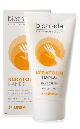 BIOTRADE-Крем для рук Biotrade Cosmeceuticals Keratolin Hands 5% Urea для сухої шкіри 50 мл-3800221840242-