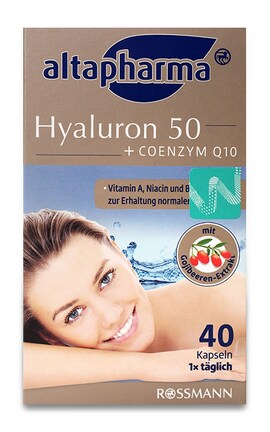 ALTAPHARMA-Диетическая добавка Rossmann Altapharma Гиалурон Коэнзим Q10 40 шт-4305615619590-