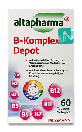 ALTAPHARMA-Дієтична добавка Rossmann Altapharma Вітаміни групи В  60 шт-4305615619484