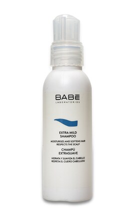 BABE-Шампунь для всіх типів волосся Babe Laboratorios Extra Mild Shampoo Trevel Size 100 мл-8437011329868-