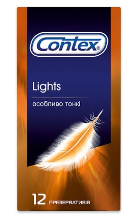 CONTEX-Презервативы Contex Lights Особенно тонкие 12 шт-5060040302088-