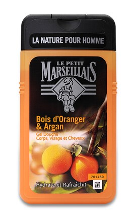 MARSEILLAIS-Гель-шампунь чоловічий Marseillais Апельсинове дерево та Аргана 3 в 1 250 мл-3574661193649-