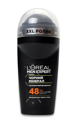 MEN EXPERT-Дезодорант шариковый для тела Loreal Paris Men Expert мужской черный минерал 48 ч защиты 50 мл-3600523916702-