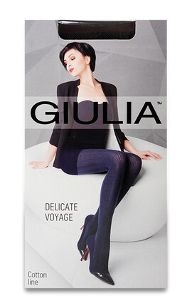 GIULIA-Колготки женские Giulia Delicate Voyage Nero 150 den 2-S размер 2 1 шт-4820040948201-