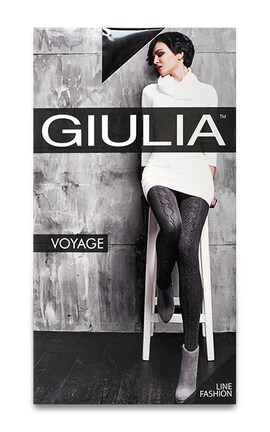 GIULIA-Колготки женские Giulia Voyage Nero 180 den 4-L размер 4 1 шт-4823102900728-