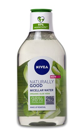 NIVEA-Мицеллярная вода для снятия макияжа Nivea Naturally Good Organic Aloe Vera, 400 мл-4005900768926-
