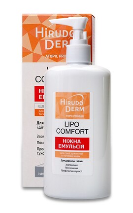 HIRUDO DERM-Эмульсия для тела Hirudo Derm Atopic Program для сухой, очень сухой и чувствительной кожи 400 мл-4820160038127-