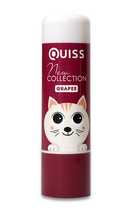QUISS-Гигиеническая помада Quiss Grapes Котик 5 г-4823097122815-