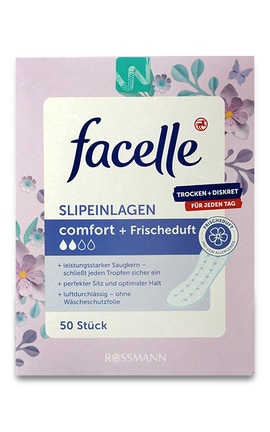 FACELLE-Прокладки женские ежедневные Facelle ароматизированные 50 шт.-4305615467375-