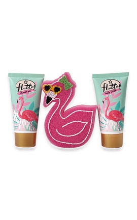 WATSONS-Подарочный набор Fruit Flamingo Лосьон для душа гель для тела и губка 1 шт-4894819000049-