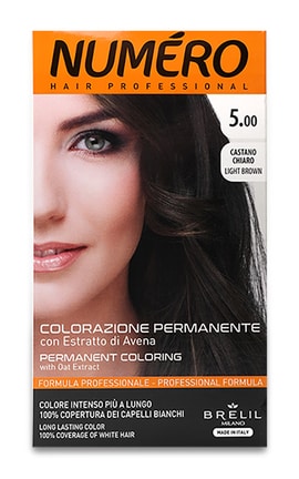 NUMERO-Фарба для волосся Numero Hair Professional відтінок 5.00 Кастано світлий каштан 1 шт-8011935081257-