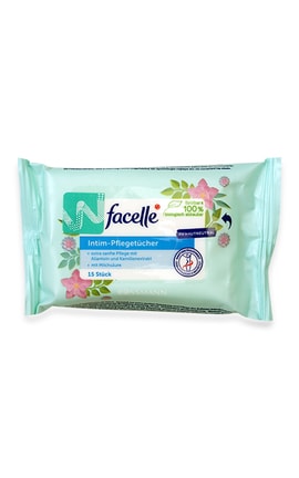 FACELLE-Влажные салфетки для интимной гигиены Facelle 15 шт-4305615467481-