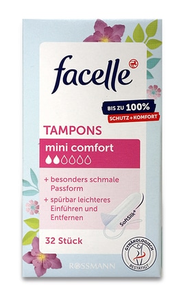 FACELLE-Тампоны женские гигиенические Facelle Mini Comfort 32 шт-4305615465630-