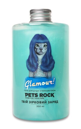 PETS ROCK-Гель для душу Pets Rock Glamour з перламутром 300 мл-4820074620265-