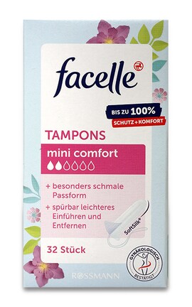 FACELLE-Тампоны женские гигиенические Facelle Mini Comfort 32 шт-4305615465630