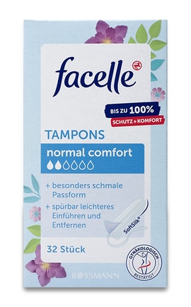 FACELLE-Тампоны женские гигиенические Facelle Normal Comfort 32 шт-4305615465715-