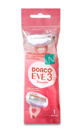 DORCO-Одноразова бритва жіноча Dorco Eve 3 леза 1 шт-8801038592602-