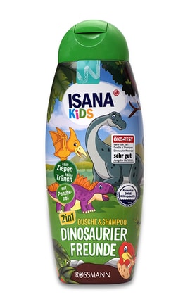 ISANA KIDS-Детский гель для душа Isana Kids 2в1 Dino 300 мл-4068134031976