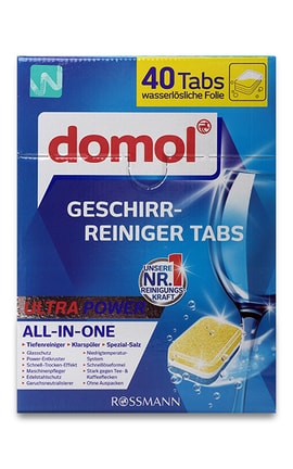 DOMOL-Таблетки для миття посуду в посудомийних машинах Domol Ultra Power 40 шт-4305615672991