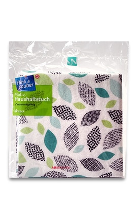 FLINK and SAUBER-Тряпки хозяйственные Flink & Sauber c рисунком 4 шт-4305615564395