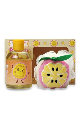 LUCKY DAY-Подарунковий набір Passion Fruit Гель для душу та мочалка 1 шт-9210000070465-