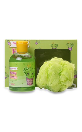 LUCKY DAY-Подарунковий набір Funny Cactus Гель для душу мочалка 1 шт-9210000070489-