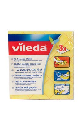 VILEDA-Серветка для прибирання універсальна Vileda 3 шт-4003790025419-