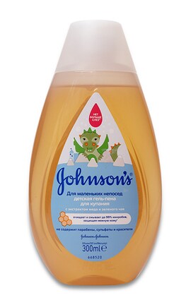 JOHNSON'S-Гель-пенка для душа детская Johnson's Baby Pure Protect 300 мл-3574669908320-