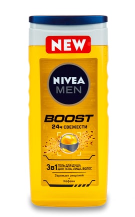NIVEA-Гель для душу чоловічий Nivea Boost 3 в 1 250 мл-4006000032849-