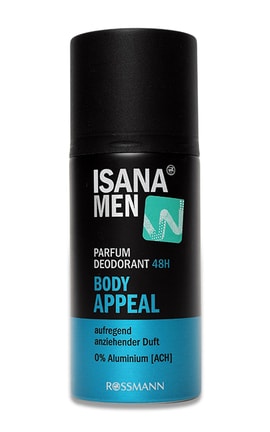 ISANA MEN-Дезодорант спрей чоловічий Isana Men Body Appeal 150 мл-4305615754093-