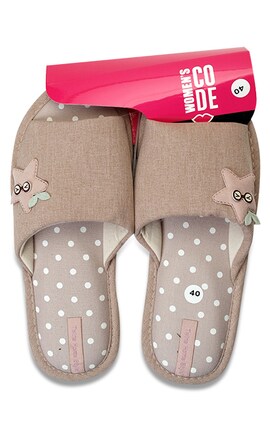 WOMEN'S CODE-Тапочки домашние женские Women`s Code HS-VL Pink star размер 4 1 шт1 1 шт-4820182023651-