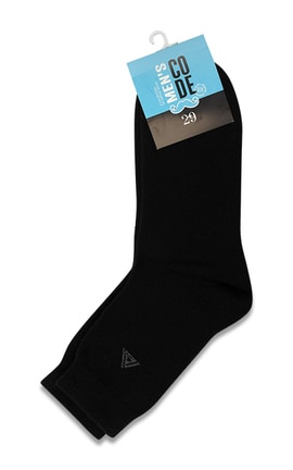 MEN'S CODE-Носки мужские Men's Code махровые размер 29 Черные 1 шт-9210000051761