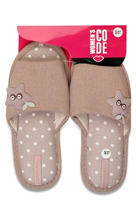 WOMEN'S CODE-Тапочки домашние женские Women`s Code HS-VL Pink star размер 36-37 1 шт-4820182023637-